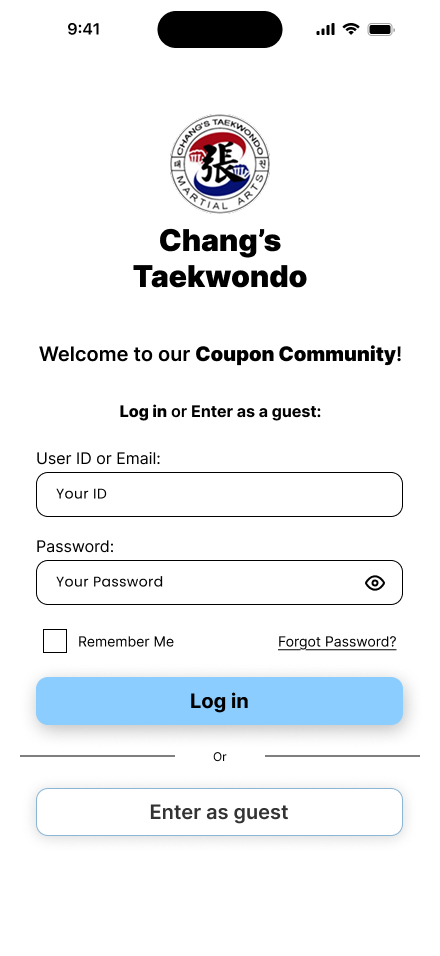 Chang app login
