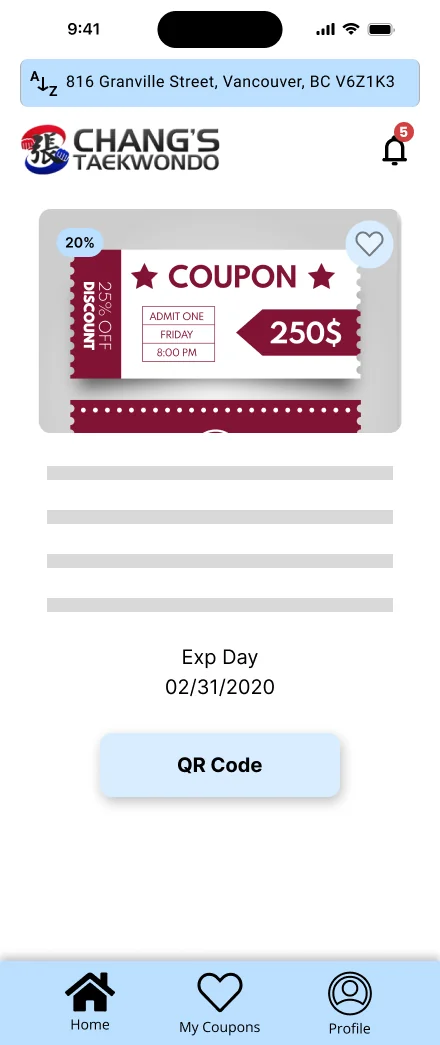 Coupon details