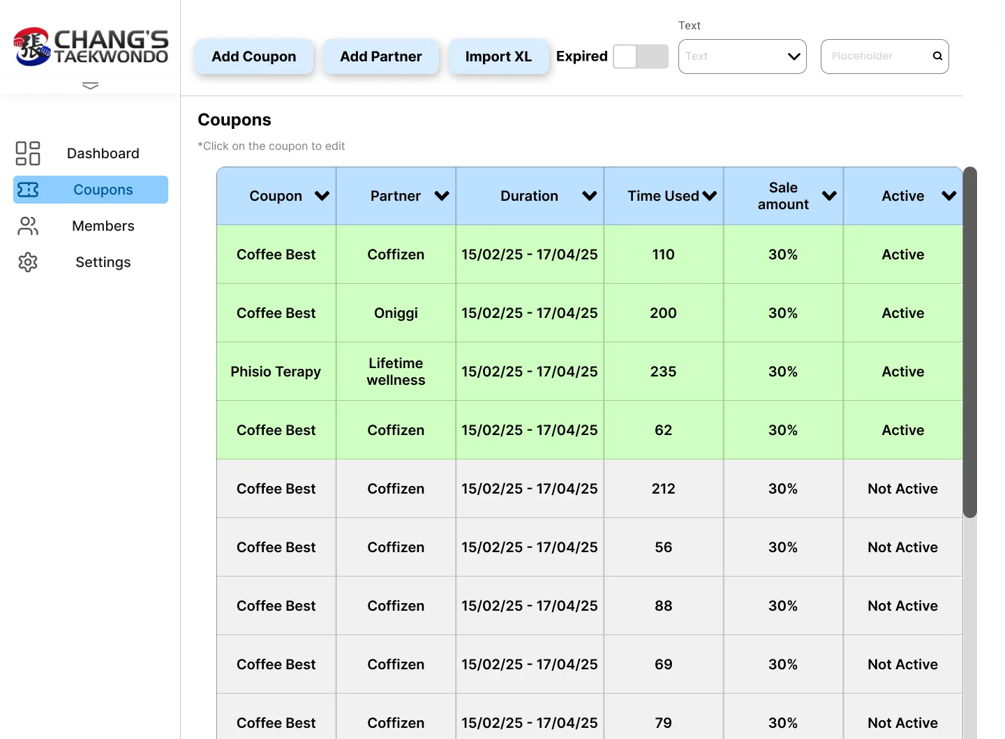 Coupon Manager