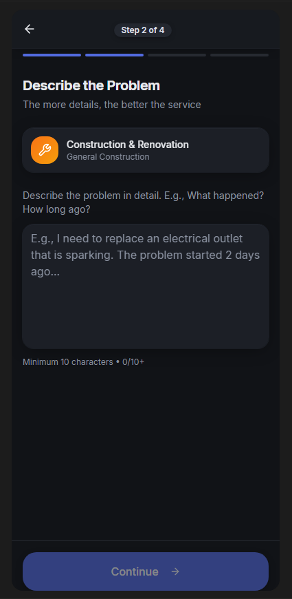 Describe the issue