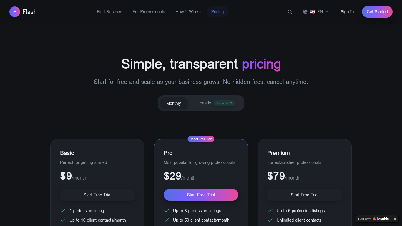 Pricing Plans