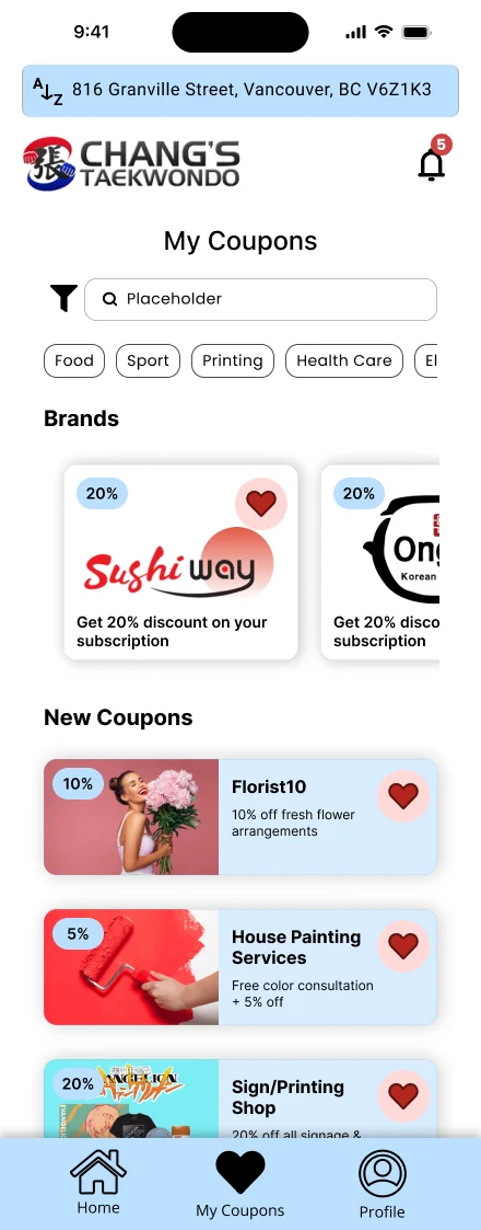 My coupons