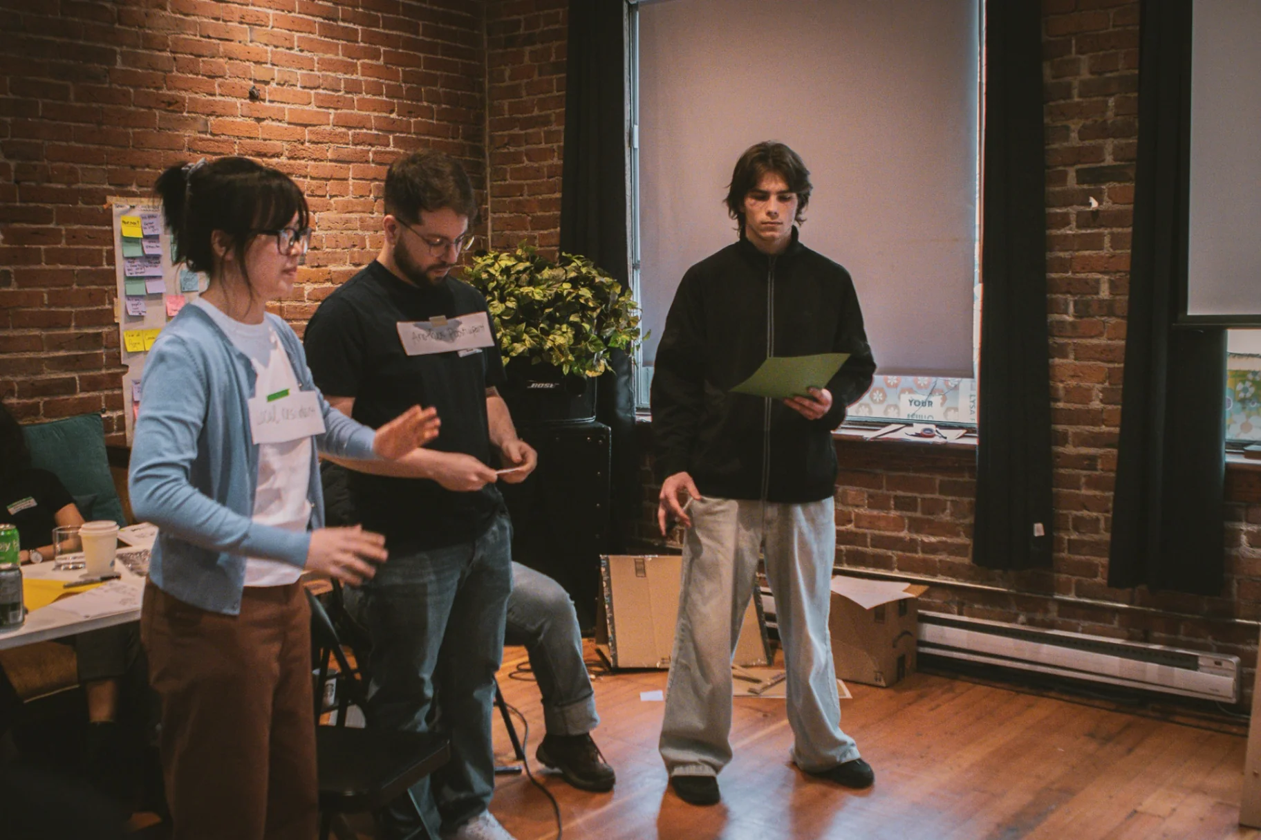 Theater-style presentation