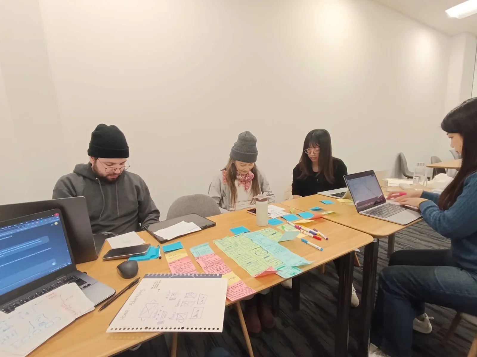 Team brainstorming session