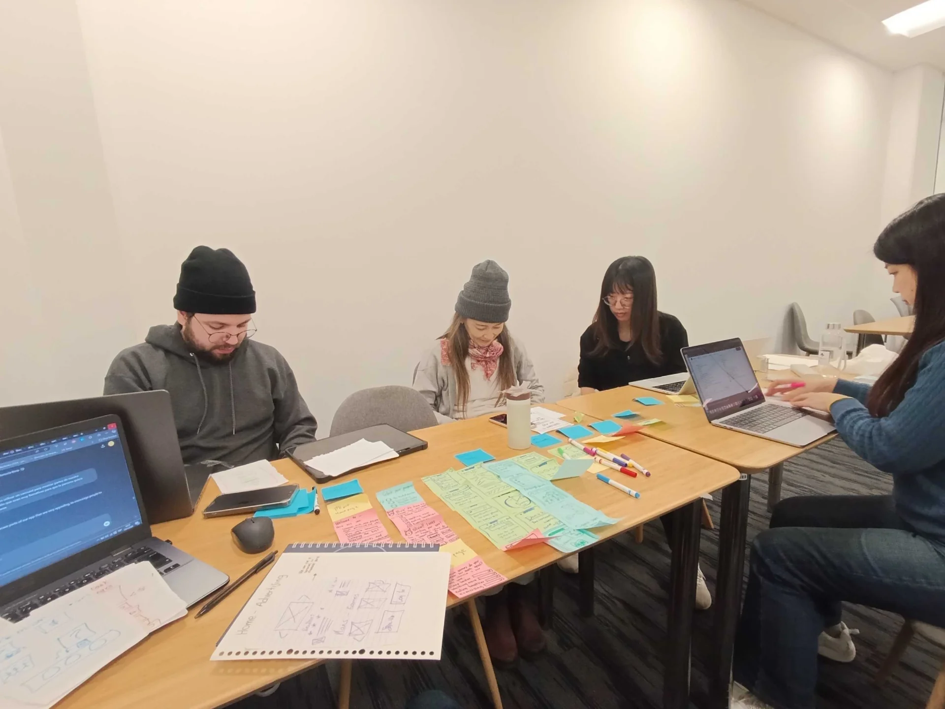 Team brainstorming session