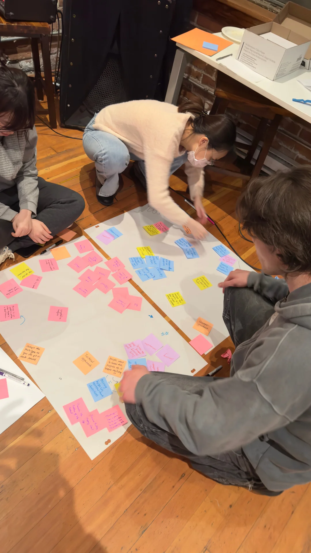 Team collaboration during ideation session