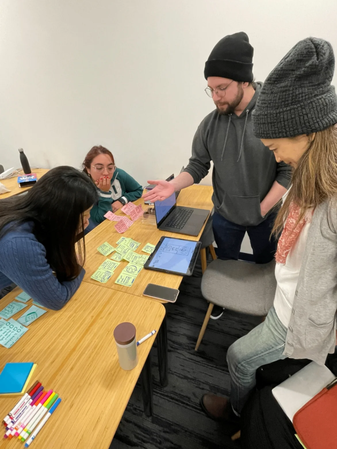 Discussing design concepts