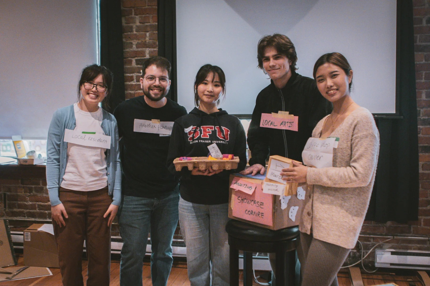 Team presenting the final concept